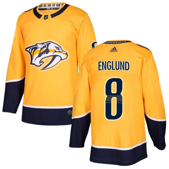 Authentic Adidas Men's Andreas Englund Nashville Predators Home Jersey - Gold