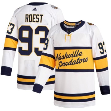 Authentic Adidas Men's Austin Roest Nashville Predators 2020 Winter Classic Player Jersey - White