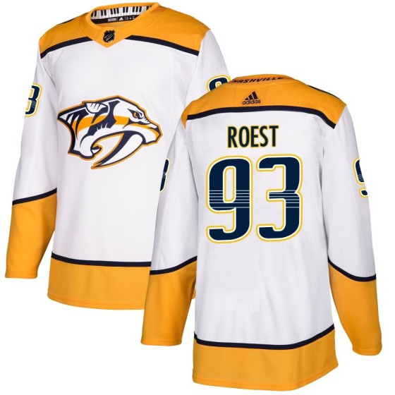 Authentic Adidas Men's Austin Roest Nashville Predators Away Jersey - White