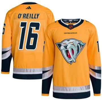 Authentic Adidas Men's Cal O'Reilly Nashville Predators Reverse Retro 2.0 Jersey - Yellow