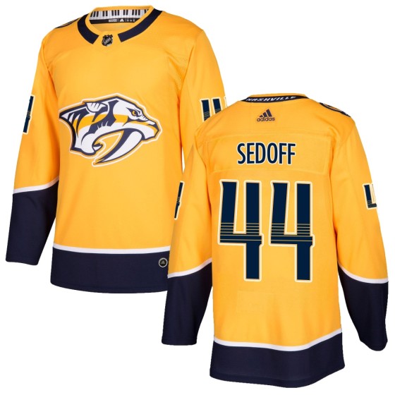 Authentic Adidas Men's Christoffer Sedoff Nashville Predators Home Jersey - Gold
