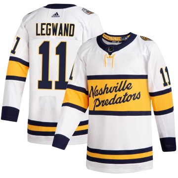 Authentic Adidas Men's David Legwand Nashville Predators 2020 Winter Classic Jersey - White