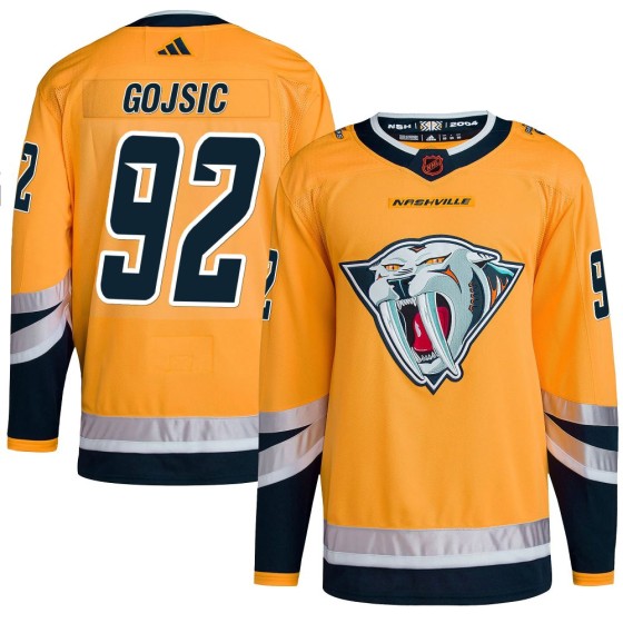 Authentic Adidas Men's Hiroki Gojsic Nashville Predators Reverse Retro 2.0 Jersey - Yellow