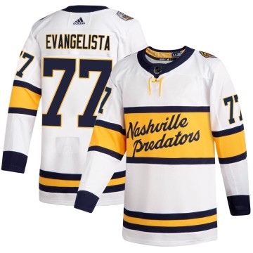 Authentic Adidas Men's Luke Evangelista Nashville Predators 2020 Winter Classic Player Jersey - White