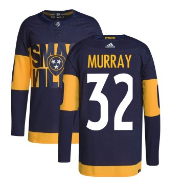 Authentic Adidas Men's Matt Murray Nashville Predators 2022 Stadium Series Primegreen Jersey - Navy