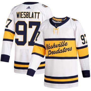 Authentic Adidas Men's Oasiz Wiesblatt Nashville Predators 2020 Winter Classic Player Jersey - White