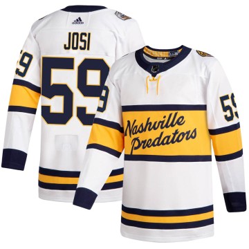 Authentic Adidas Men's Roman Josi Nashville Predators 2020 Winter Classic Jersey - White