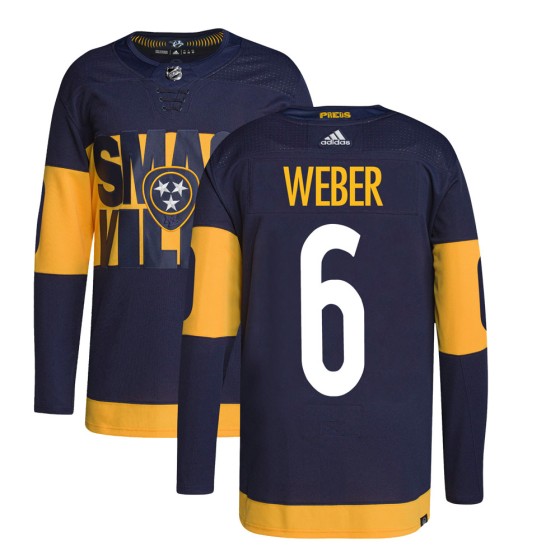 Authentic Adidas Men's Shea Weber Nashville Predators 2022 Stadium Series Primegreen Jersey - Navy