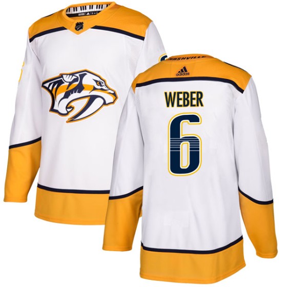 Authentic Adidas Men's Shea Weber Nashville Predators Away Jersey - White