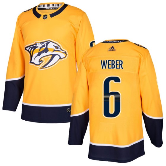 Authentic Adidas Men's Shea Weber Nashville Predators Home Jersey - Gold