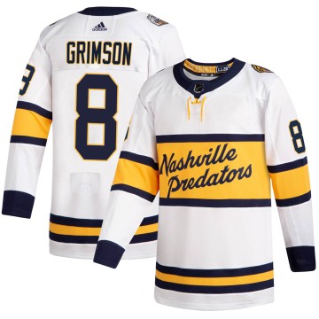 Authentic Adidas Men's Stu Grimson Nashville Predators 2020 Winter Classic Jersey - White