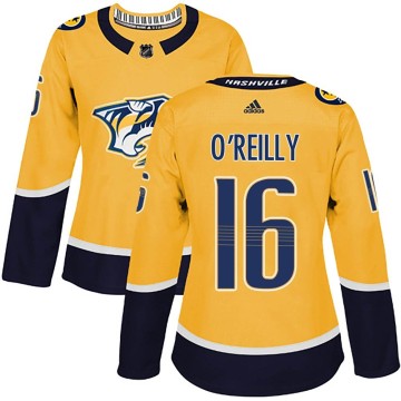 Authentic Adidas Women's Cal O'Reilly Nashville Predators Home Jersey - Gold