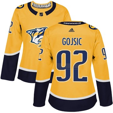 Authentic Adidas Women's Hiroki Gojsic Nashville Predators Home Jersey - Gold