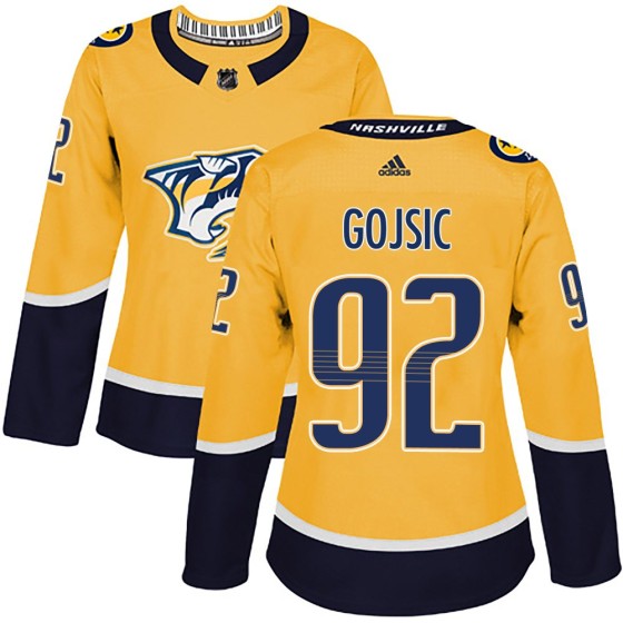 Authentic Adidas Women's Hiroki Gojsic Nashville Predators Home Jersey - Gold