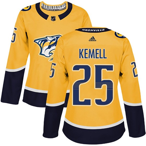 Authentic Adidas Women's Joakim Kemell Nashville Predators Home Jersey - Gold
