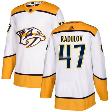 Authentic Adidas Youth Alexander Radulov Nashville Predators Away Jersey - White