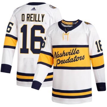 Authentic Adidas Youth Cal O'Reilly Nashville Predators 2020 Winter Classic Player Jersey - White
