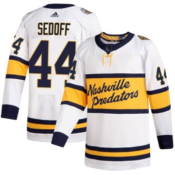 Authentic Adidas Youth Christoffer Sedoff Nashville Predators 2020 Winter Classic Player Jersey - White
