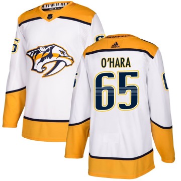 Authentic Adidas Youth Cole O'Hara Nashville Predators Away Jersey - White