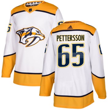Authentic Adidas Youth Emil Pettersson Nashville Predators Away Jersey - White
