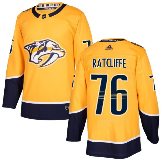 Authentic Adidas Youth Isaac Ratcliffe Nashville Predators Home Jersey - Gold