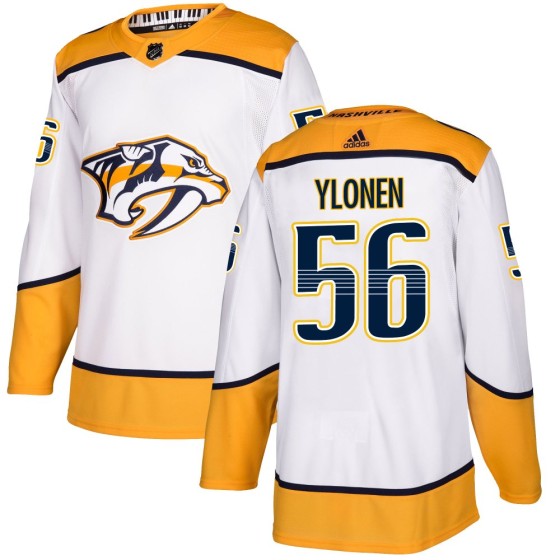 Authentic Adidas Youth Jesse Ylonen Nashville Predators Away Jersey - White