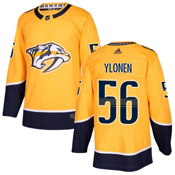 Authentic Adidas Youth Jesse Ylonen Nashville Predators Home Jersey - Gold
