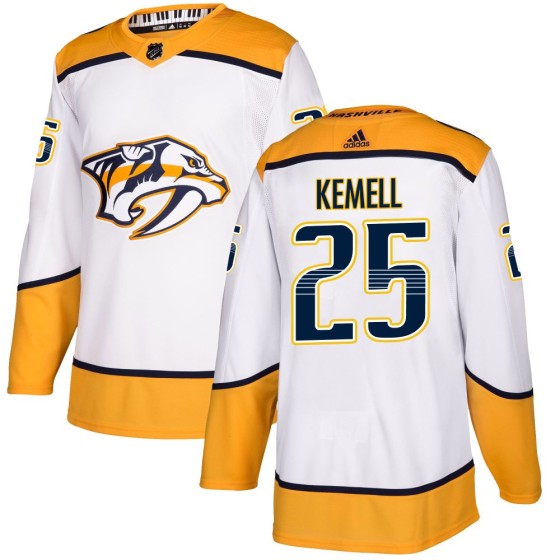 Authentic Adidas Youth Joakim Kemell Nashville Predators Away Jersey - White
