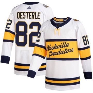Authentic Adidas Youth Jordan Oesterle Nashville Predators 2020 Winter Classic Player Jersey - White