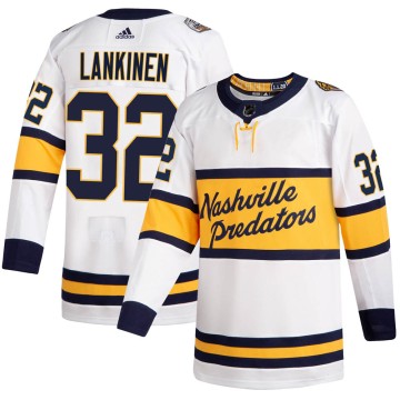 Authentic Adidas Youth Kevin Lankinen Nashville Predators 2020 Winter Classic Player Jersey - White