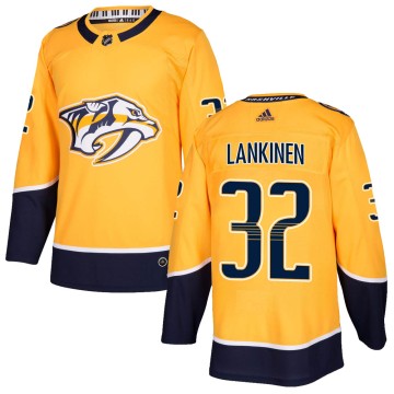 Authentic Adidas Youth Kevin Lankinen Nashville Predators Home Jersey - Gold