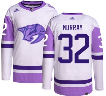 Authentic Adidas Youth Matt Murray Nashville Predators Hockey Fights Cancer Jersey -