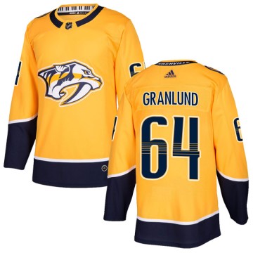 Authentic Adidas Youth Mikael Granlund Nashville Predators Home Jersey - Gold