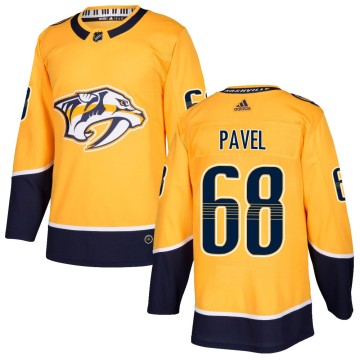 Authentic Adidas Youth Ondrej Pavel Nashville Predators Home Jersey - Gold