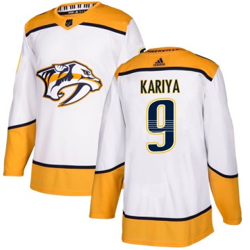 Authentic Adidas Youth Paul Kariya Nashville Predators Away Jersey - White