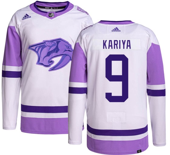 Authentic Adidas Youth Paul Kariya Nashville Predators Hockey Fights Cancer Jersey -