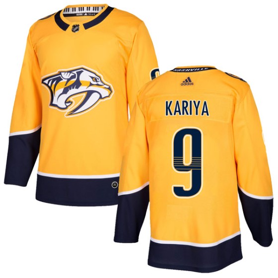 Authentic Adidas Youth Paul Kariya Nashville Predators Home Jersey - Gold