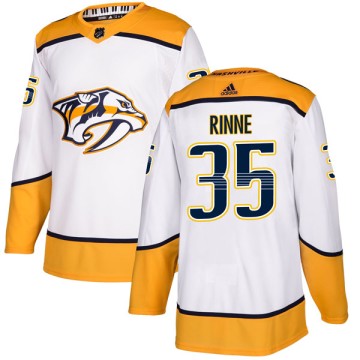 Authentic Adidas Youth Pekka Rinne Nashville Predators Away Jersey - White