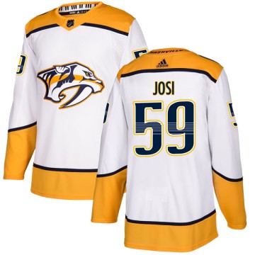 Authentic Adidas Youth Roman Josi Nashville Predators Away Jersey - White