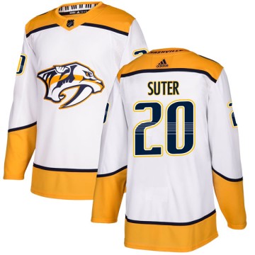 Authentic Adidas Youth Ryan Suter Nashville Predators Away Jersey - White