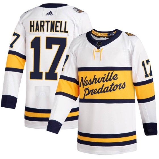 Authentic Adidas Youth Scott Hartnell Nashville Predators 2020 Winter Classic Jersey - White