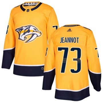 Authentic Adidas Youth Tanner Jeannot Nashville Predators Home Jersey - Gold