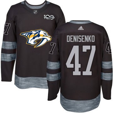 Authentic Men's Grigori Denisenko Nashville Predators 1917-2017 100th Anniversary Jersey - Black