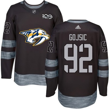 Authentic Men's Hiroki Gojsic Nashville Predators 1917-2017 100th Anniversary Jersey - Black