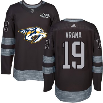 Authentic Men's Jakub Vrana Nashville Predators 1917-2017 100th Anniversary Jersey - Black