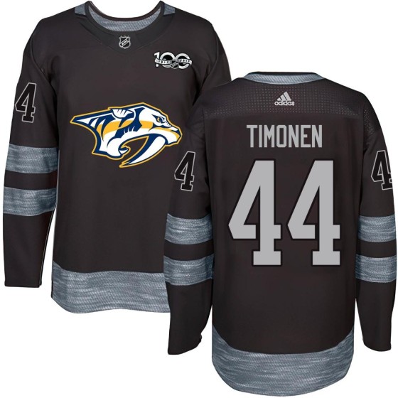 Authentic Men's Kimmo Timonen Nashville Predators 1917-2017 100th Anniversary Jersey - Black