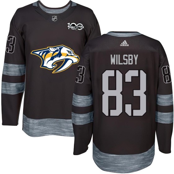 Authentic Youth Adam Wilsby Nashville Predators 1917-2017 100th Anniversary Jersey - Black
