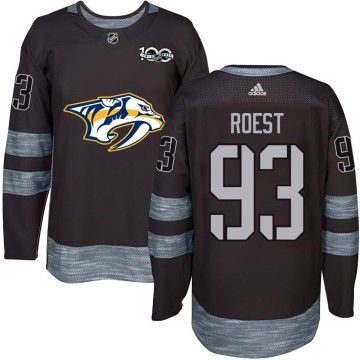 Authentic Youth Austin Roest Nashville Predators 1917-2017 100th Anniversary Jersey - Black