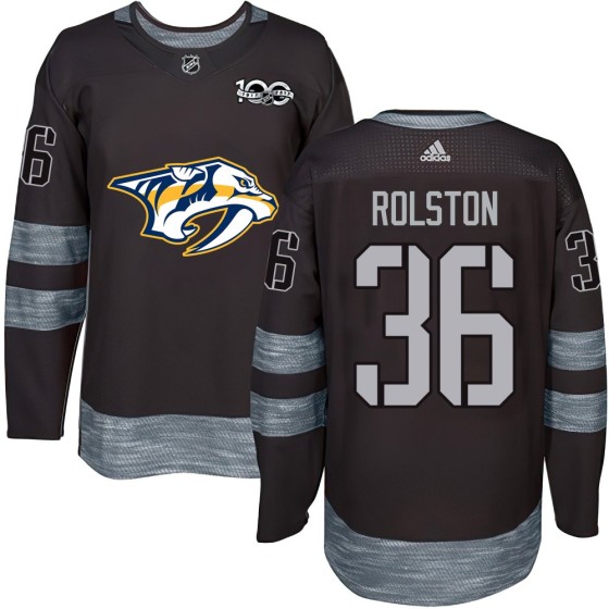 Authentic Youth Ryder Rolston Nashville Predators 1917-2017 100th Anniversary Jersey - Black