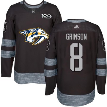 Authentic Youth Stu Grimson Nashville Predators 1917-2017 100th Anniversary Jersey - Black